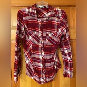Maurices Plaid Flannel Shirt